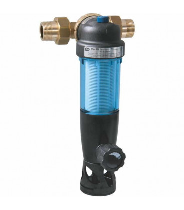 Backwashable domestic water filter