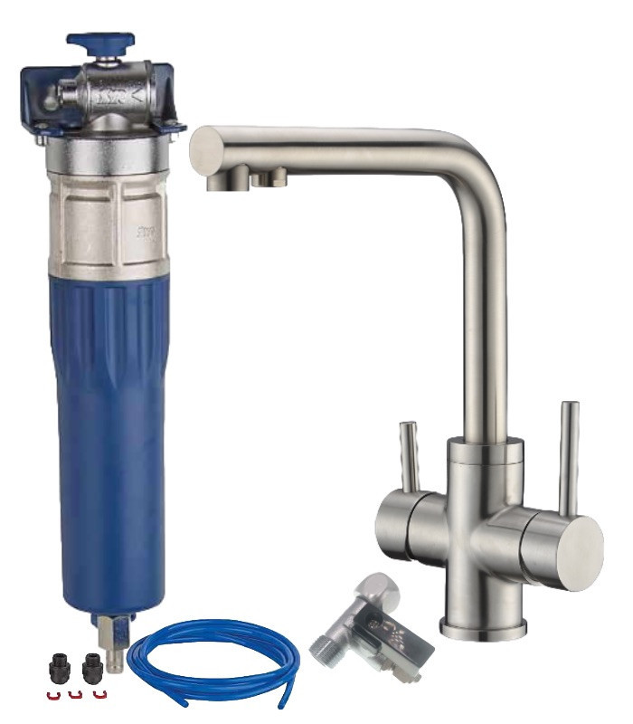 Robinet 3 voies pour kit de purification sous-évier Direct Pur et osmoseurs  - Traitement de l'eau - Merkur - Ayor