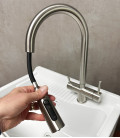 Three-way tap with hand shower