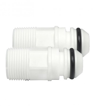 Double connector for modular filter