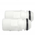 Connecteur double pour filtre modulaire