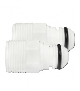 Double connector for modular filter
