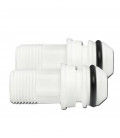 1/2 connectors (15-21) for modular filter