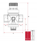 Pressure reducer with pressure gauge connection