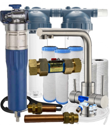 Pack adoucisseur sans sel Suprion JS-75e22 + filtration + purificateur – solution complète grande maison