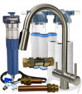 Pack adoucisseur sans sel Suprion JS-75e22 + filtration + purificateur robinet 3 voies – solution complète grande maison