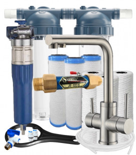 Pack adoucisseur sans sel Suprion JS-75e22 + filtration + purificateur – solution complète grande maison