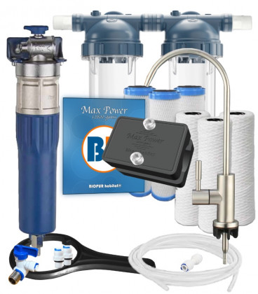 Pack de eliminación de cal magnética Max Power 12800 con filtro y purificador de agua