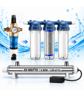 Filtersystem für Regenwasser, Bohrloch-, Brunnen- und Quellwasser mit UV-Sterilisator 25 W