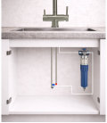 Purificateur d’eau avec robinet 3 voies rabattable sous fenêtre