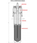 Untertisch-Wasserfilter mit klappbarer 3-Wege-Unterfensterarmatur