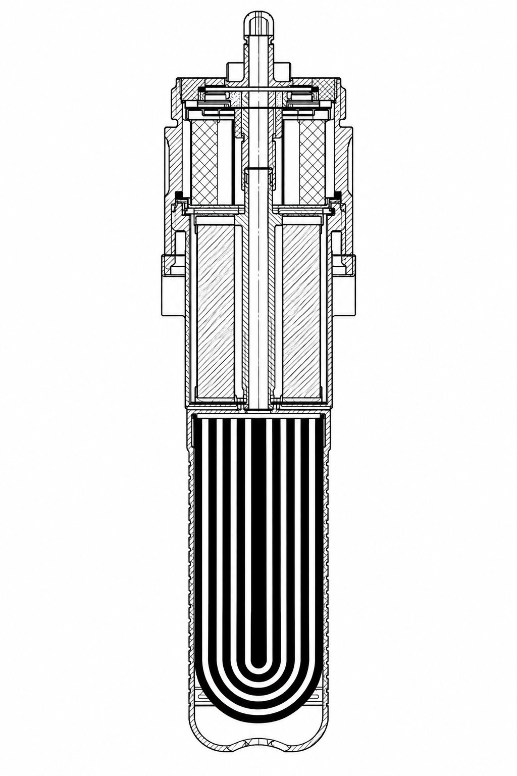 Coupe technique du purificateur d’eau SYR POU 7315