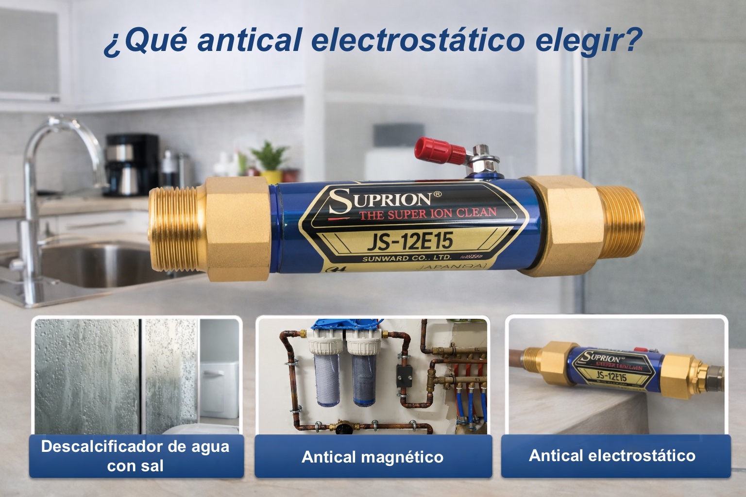 Sistema antical electrostático SUPRION para una instalación doméstica
