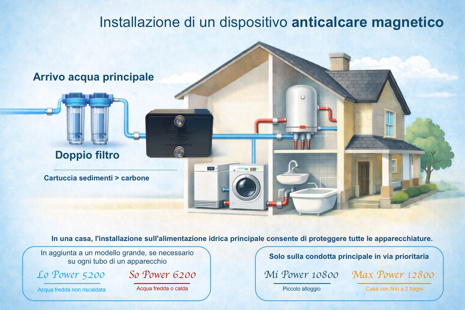 anticalcare magnetico casa installazione principale