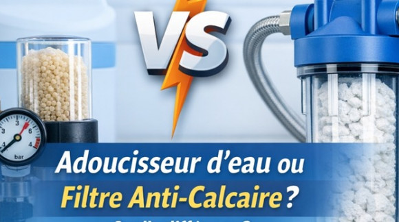 Adoucisseur d&rsquo;eau ou filtre anti-calcaire : quelle diff&eacute;rence et quelle solution choisir ?